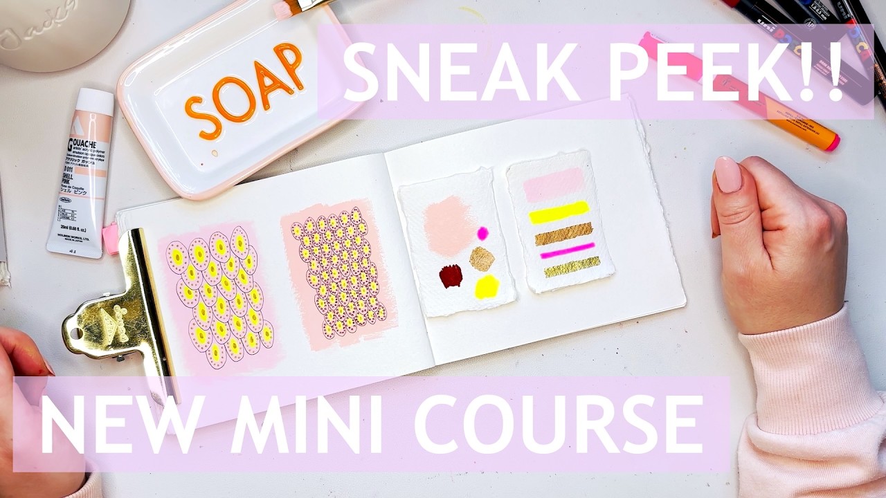 Sneak Peek: NEW Mini Online Course | Colour Palette #mixedmedia