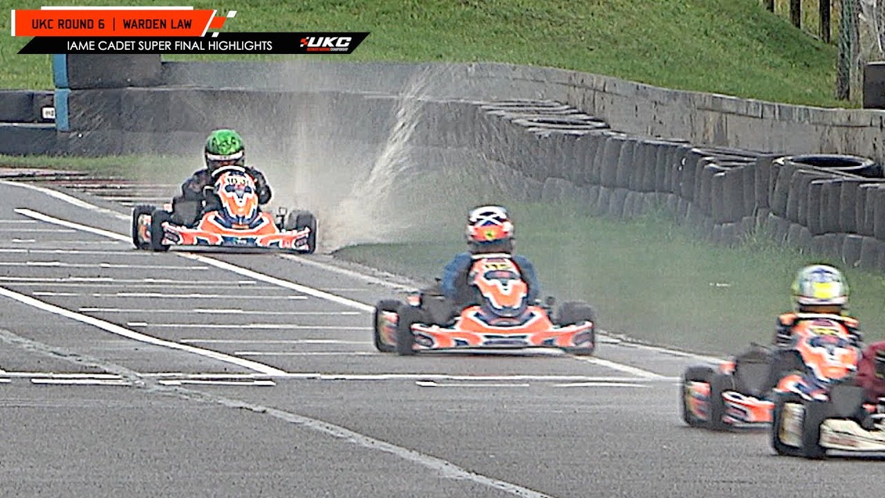 Splashing around in the IAME Cadet final! UKC 2021 Rd 6 Warden Law