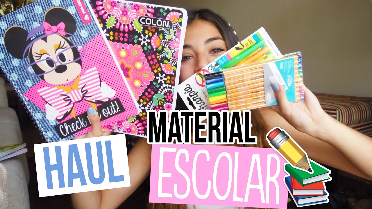 Haul Material Escolar 2016♥! | ValentinaGonzzz