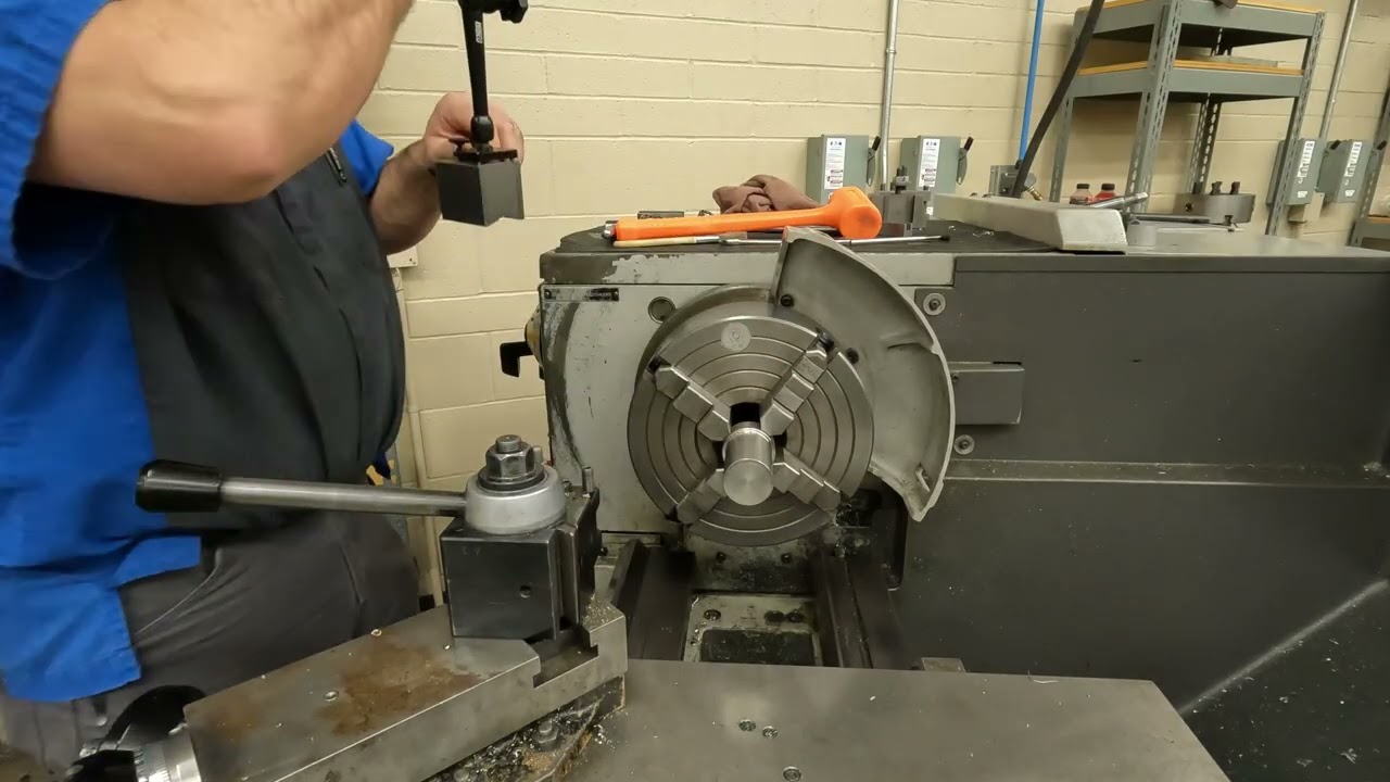 Boring on the lathe at school