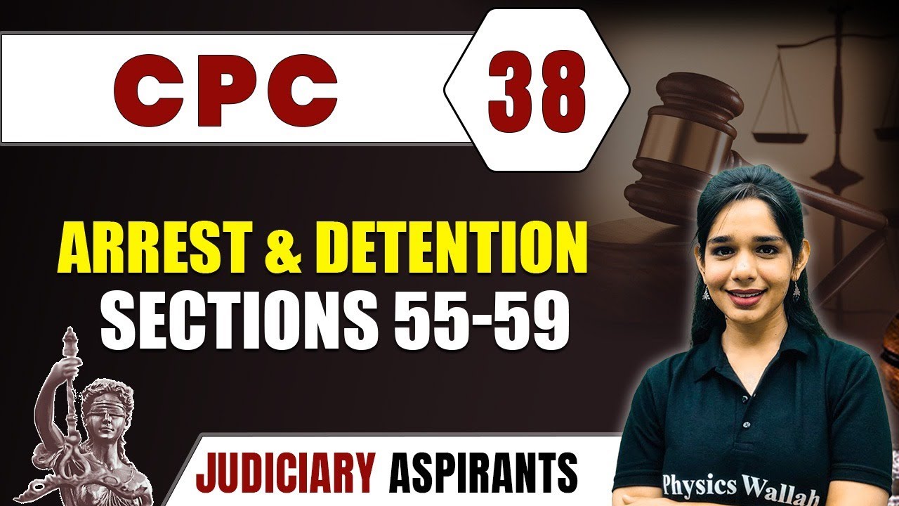 CPC 38 | Arrest & Detention- Sections 55-59 | Major Law | CLAT, LLB, Judiciary Exam Preparation