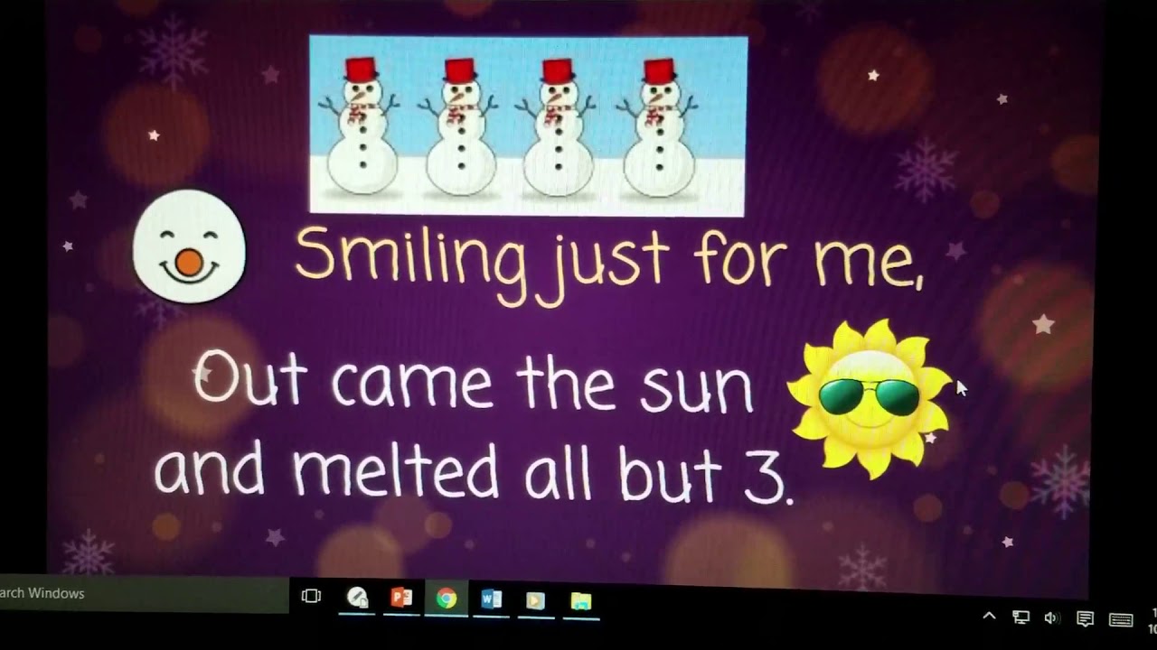 Five Little Snowmen Silver Burdett Making Music