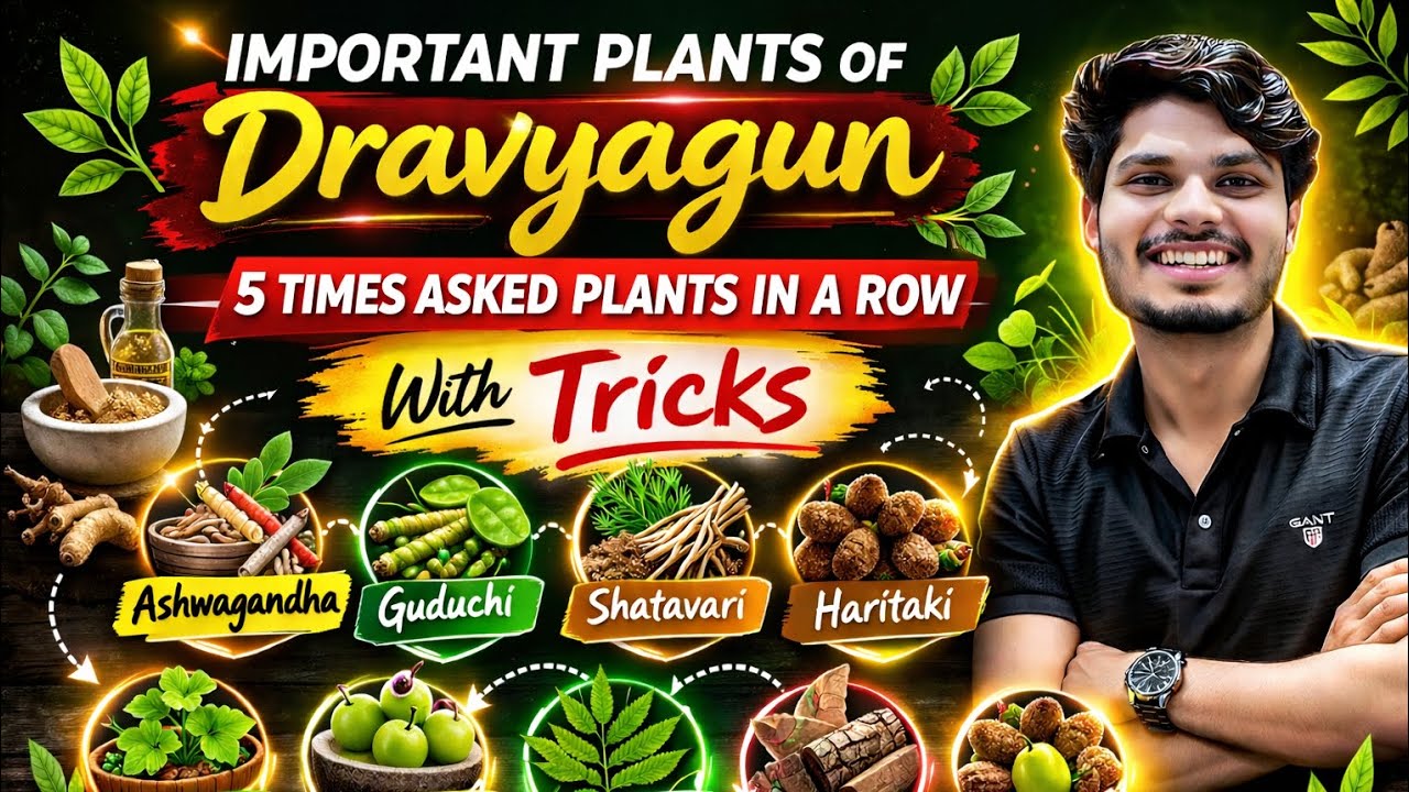 Bams university exam preparation||dravyaguna plants tricks|important questions of dravyagun paper 2