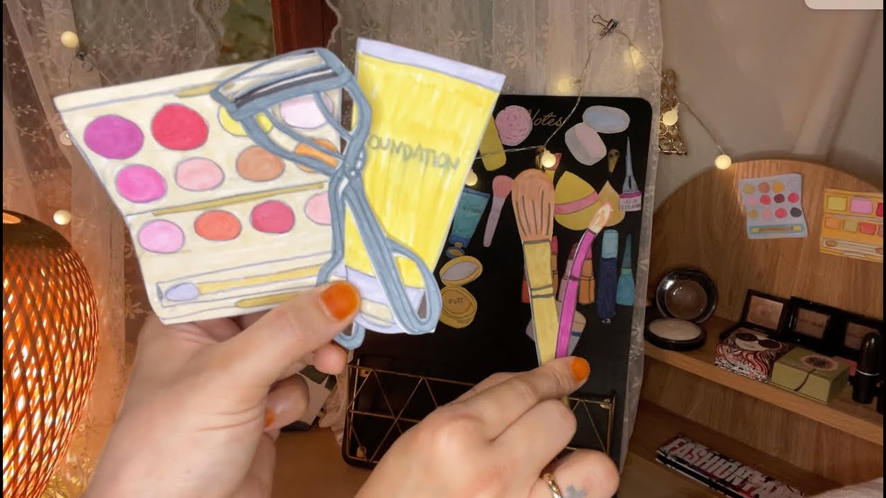 ASMR| 종이로 만든 메이크업제품으로 예쁘게 화장해드릴게요! 어서오세요! (Makeup shop Rp)