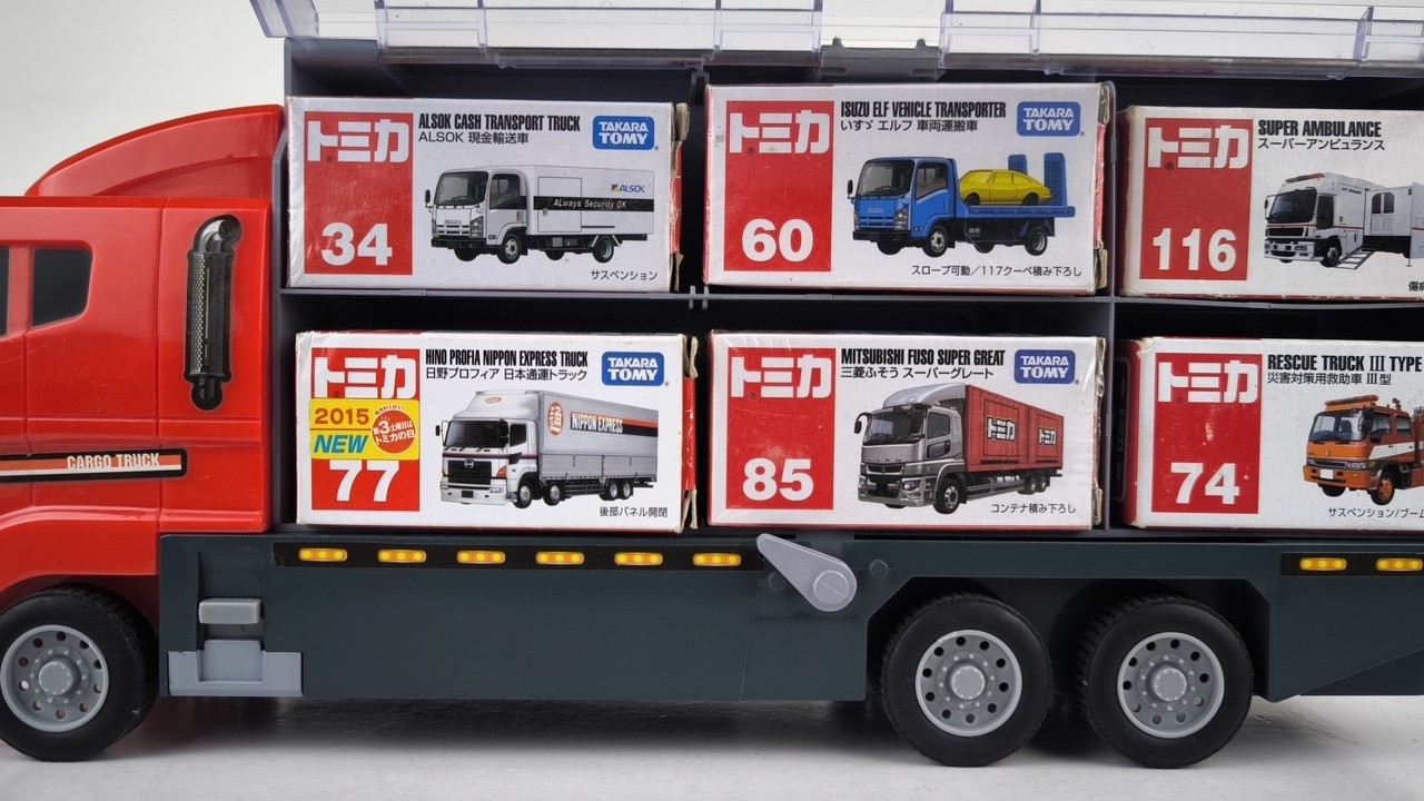 7 Types Emergency Cars Tomica｜Service Vehicles Unboxing & Organizing into Tomica Convoy
