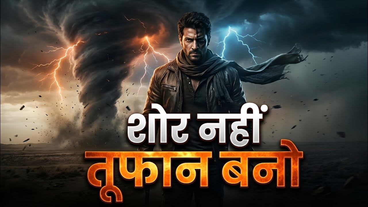 शोर नहीं, तूफान बनो 🌪️ | Silent Hustle Hindi Motivational Song | Power Mindset