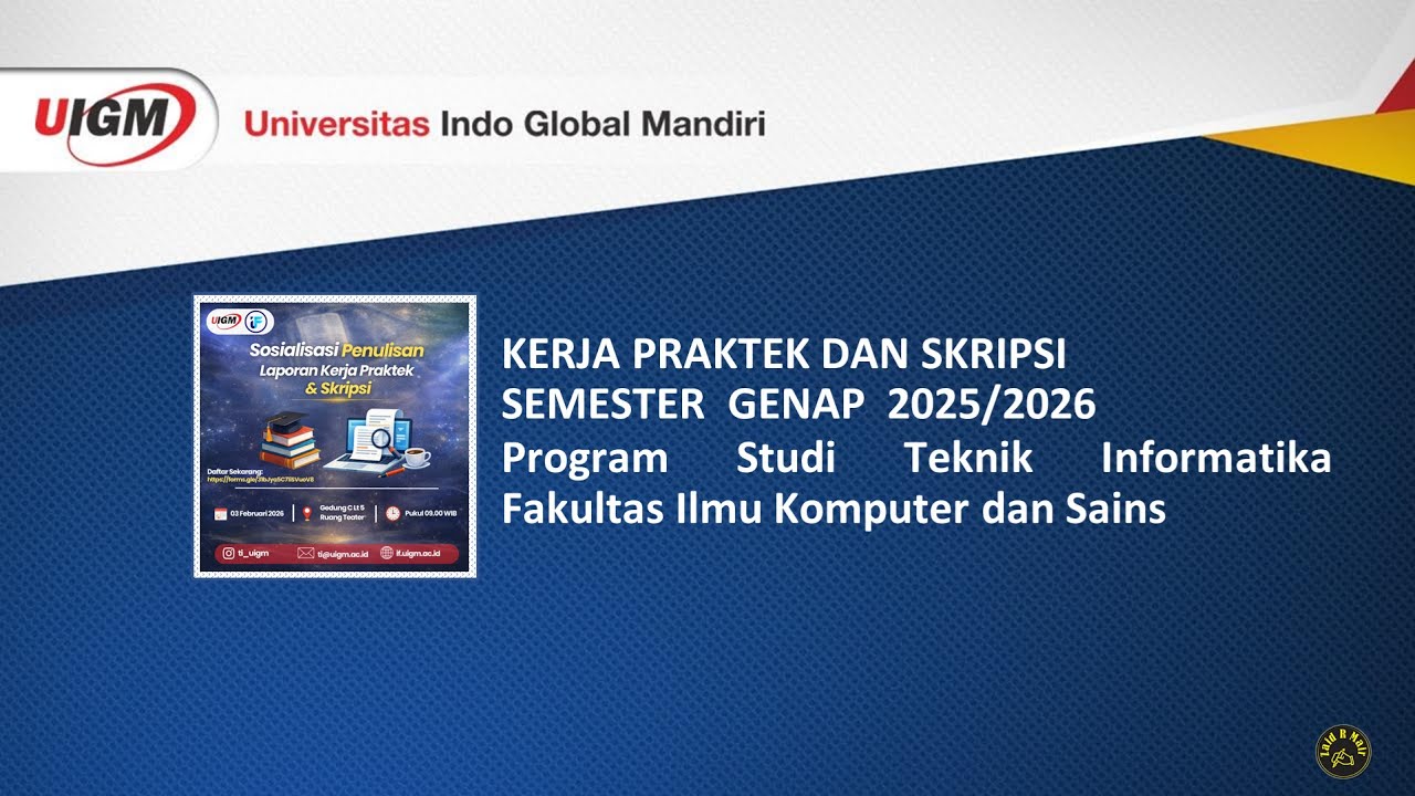 Sosialisasi KP dan Skripsi 2026