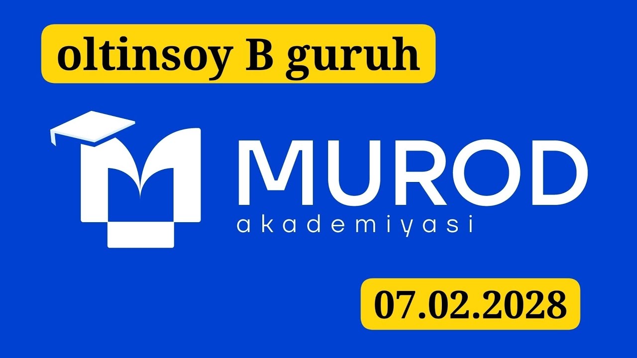 YOSH IQTIDOR EGALARI 2-QISM 3-MAVZU. OLTINSOY B GURUH. 07.02.2026