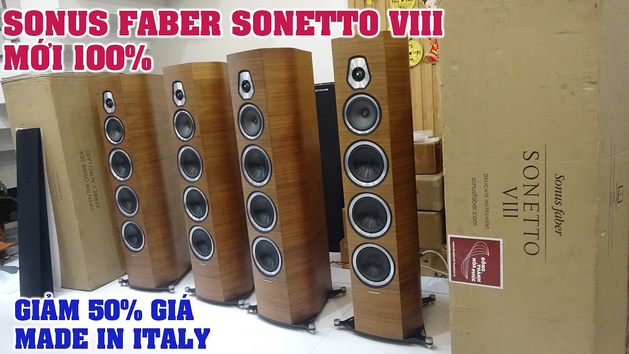 sao phải mua lướt khi hàng mới 100% giảm nữa giá thế này-Sonus faber Sonetto VIII made in Italy
