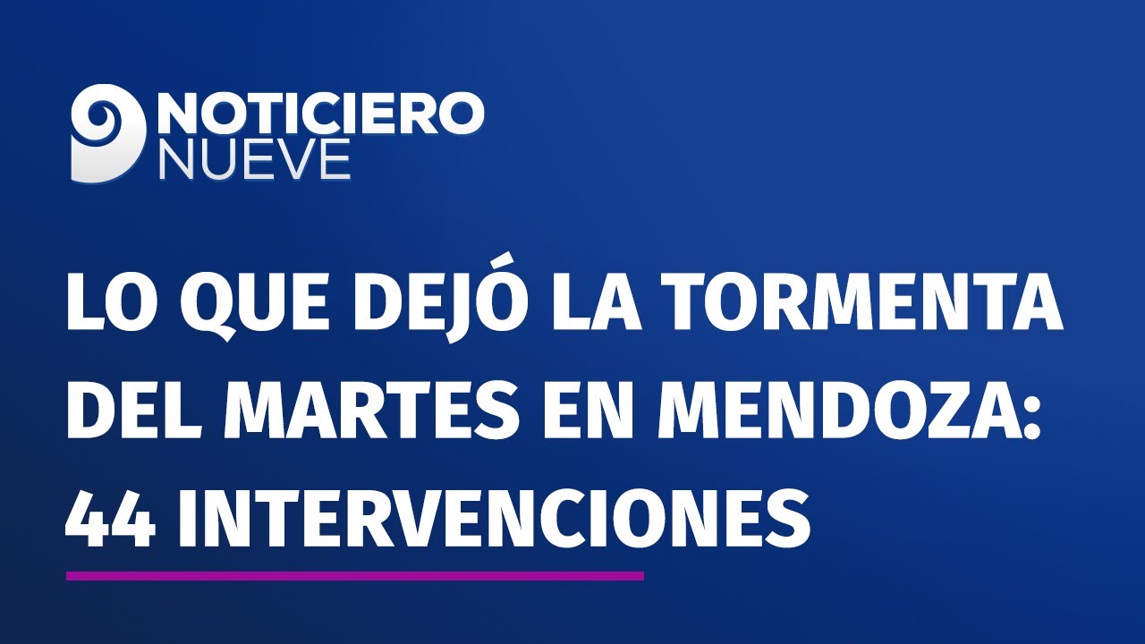 Lo que dej&oacute; la tormenta del martes en Mendoza: 44 intervenciones, rutas cortadas, familias asistidas