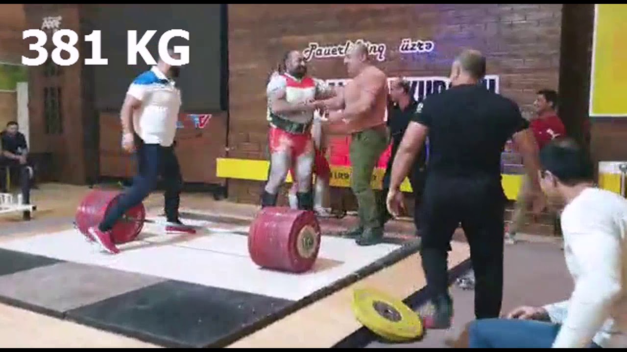 Championship of Azerbaijan 2019 Nicat Xosrovzade DEADLIFT 381 KG Coach: AZER MUSTAFAYEV