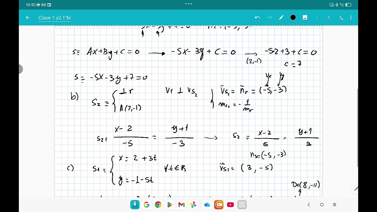 Ejercicios geometría 2d