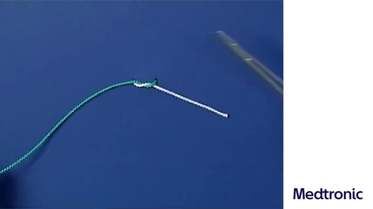 Medtronic Suture Knot Tying: The instrument knots