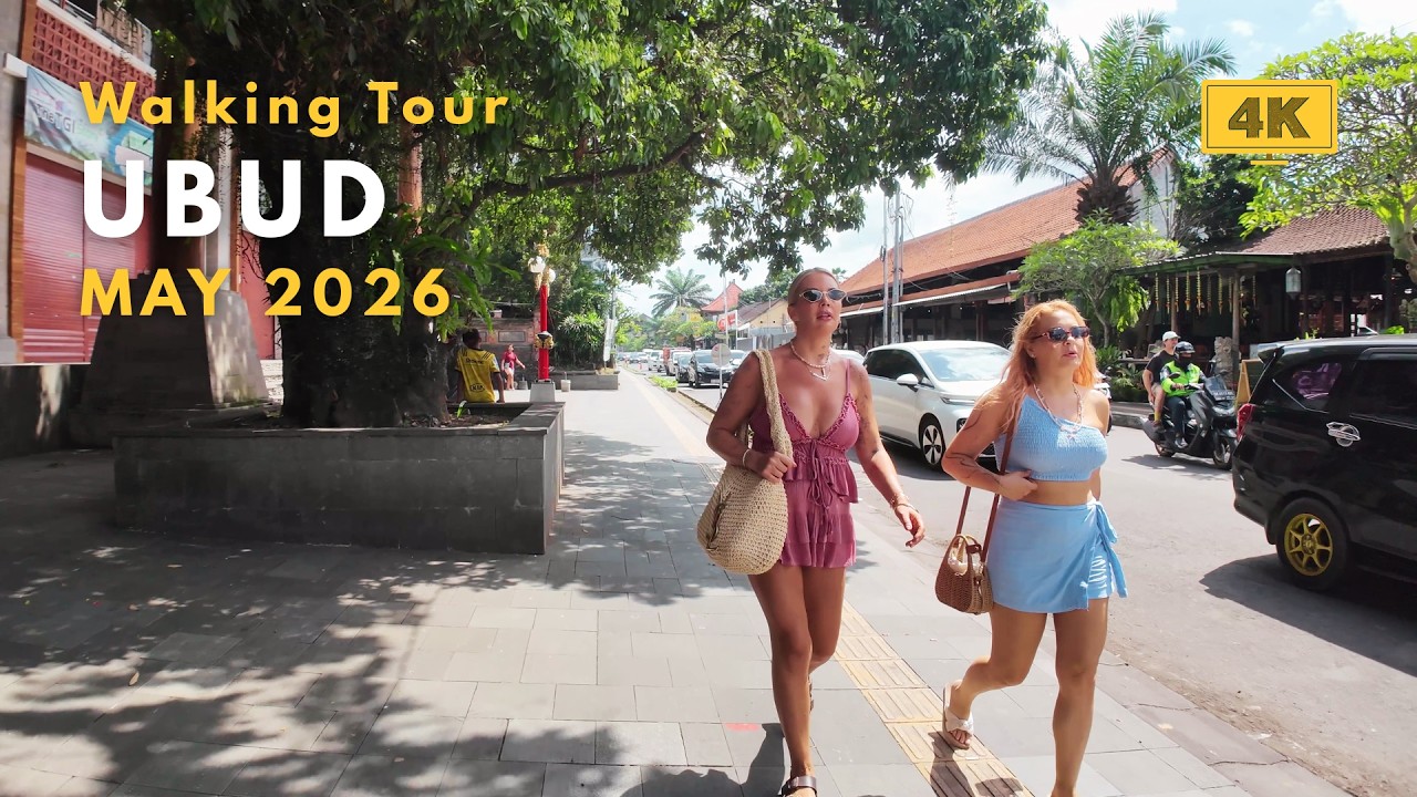 Best of UBUD, Bali May 2026 🌿 4K Relaxing Walking Tour | Ubud Town Streets & Romantic Goutama Street