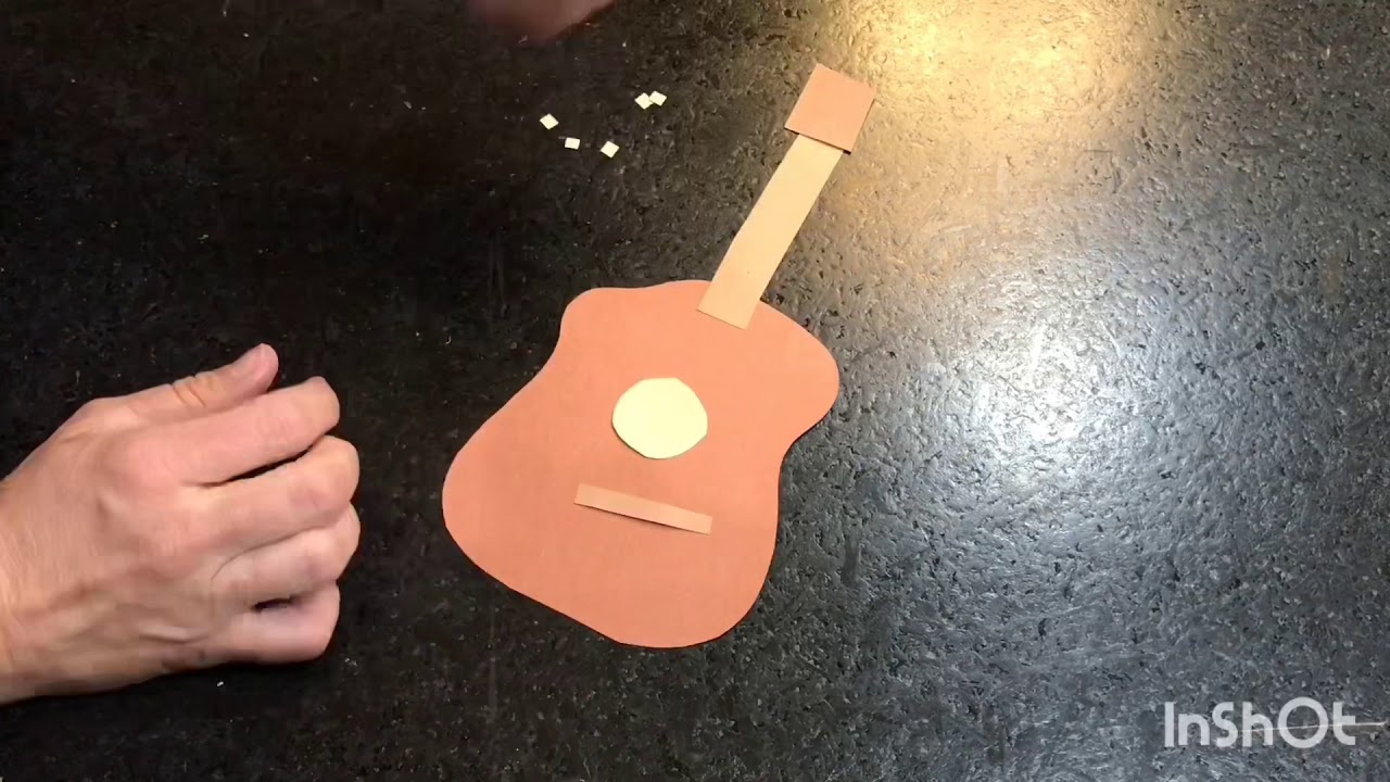 Cubism guitar art project inspired by Pablo Picasso