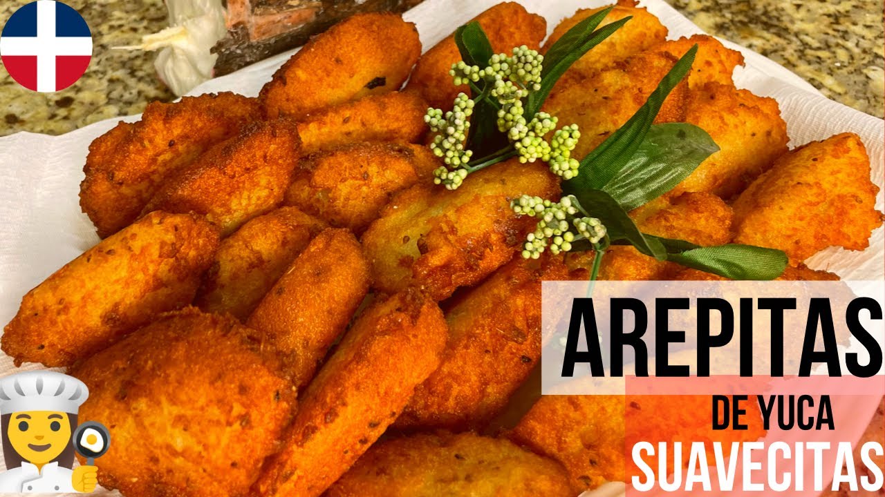 🔴Como hacer AREPITAS DE YUCA DOMINICANAS🔴 Receta rápida 🇩🇴