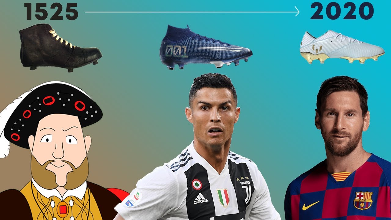 La INCREÍBLE EVOLUCIÓN de los BOTINES de FÚTBOL (1525-2023)