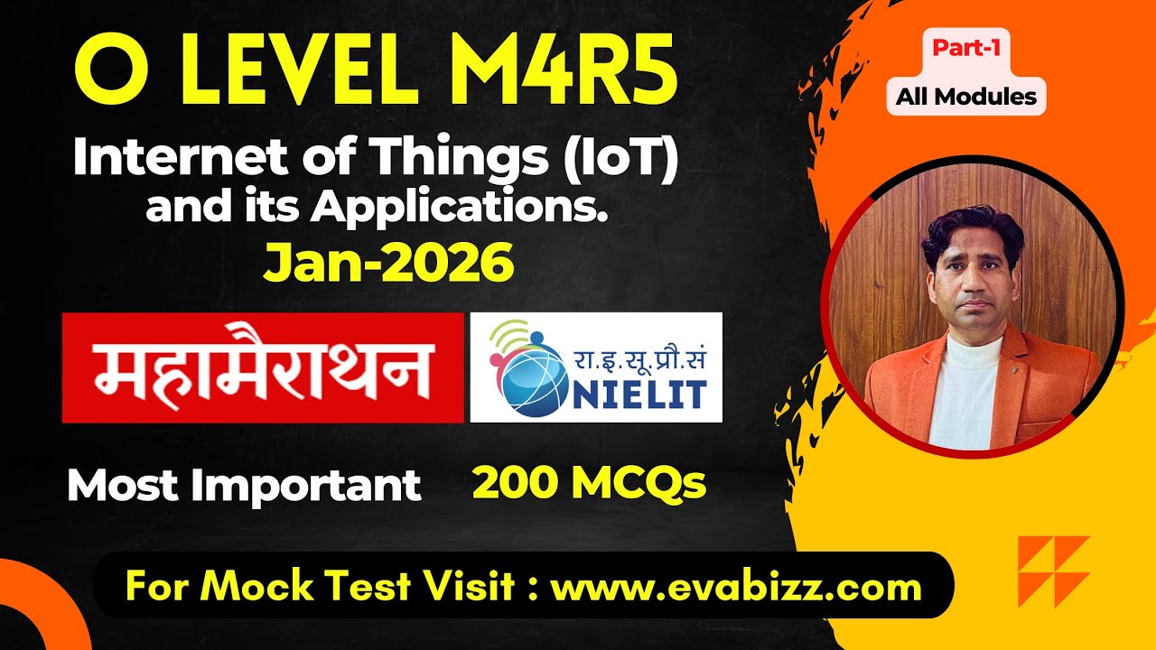 O Level M4-R5.1 TOP 200 MCQs Jan 2026 | Important 200MCQs & Questions iot important question