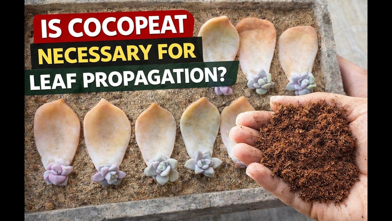 IS COCOPEAT NECESSARY FOR LEAF PROPAGATION ?