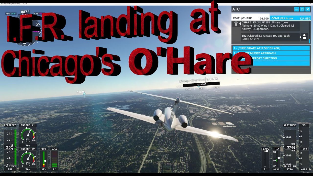 MSFS 2020 -  Milwaukee, WI to Chicago, IL