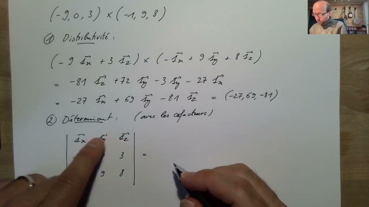 Produit vectoriel: calcul