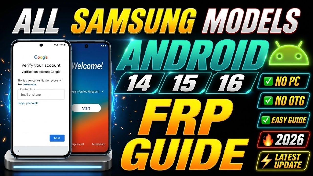 Samsung FRP Bypass 2026 🔥 | Android 11/14/15/16 | All Samsung Devices Latest Google Lock Fix (No PC)