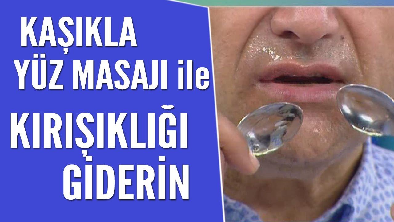Kaşıkla yüz masajı yapın kırışıklıklardan kurtulun...
