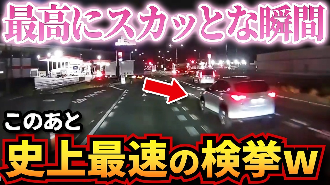 【ドラレコ】違反野郎に神速で天罰w史上最速で検挙された結果…衝撃ドラレコ映像50連発！迷惑運転まとめ【作業用】【交通安全、危険予知トレーニング】