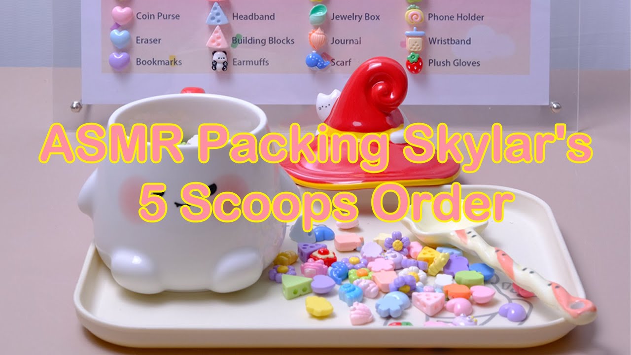 【Litebord Lucky Scoops】ASMR Packing Skylar‘s 5 Scoops Order