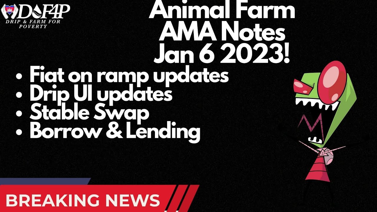 Drip Network Animal Farm AMA Forex Shark 6 jan 2023 latest updates
