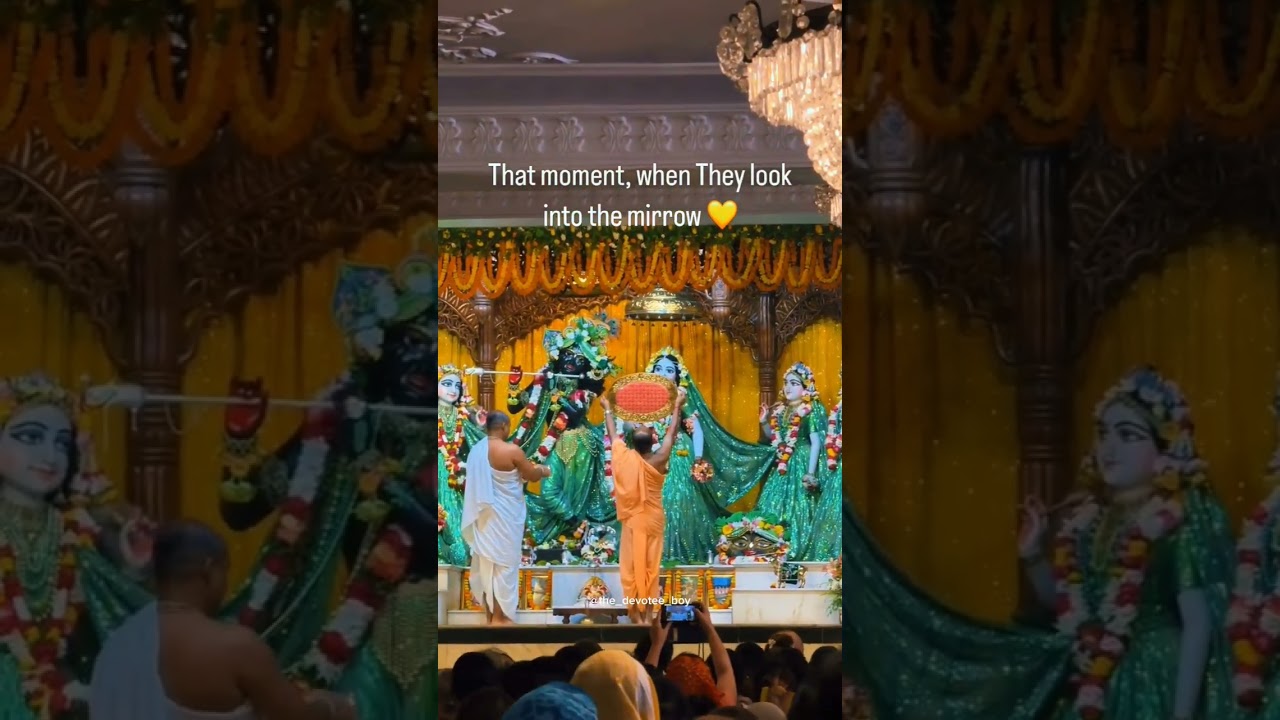 📍That moment when they look into the mirror ❤ || Mayapur Iskcon