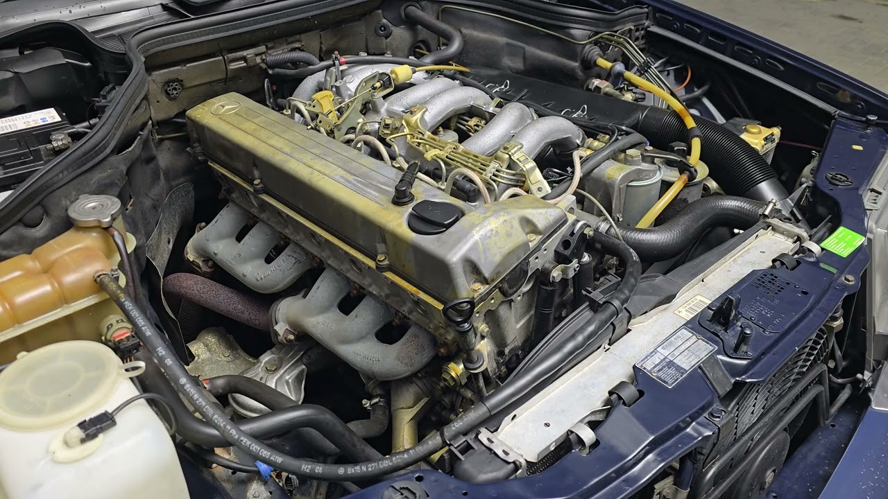 Praca silnika Mercedes W124 300D 448.000 km czyli Muzyka dla mężczyzn