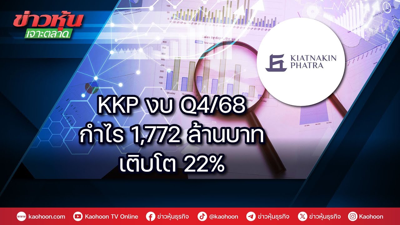 KKP งบ Q4/68 กำไร 1,772 ล้านบาท เติบโต 22%
