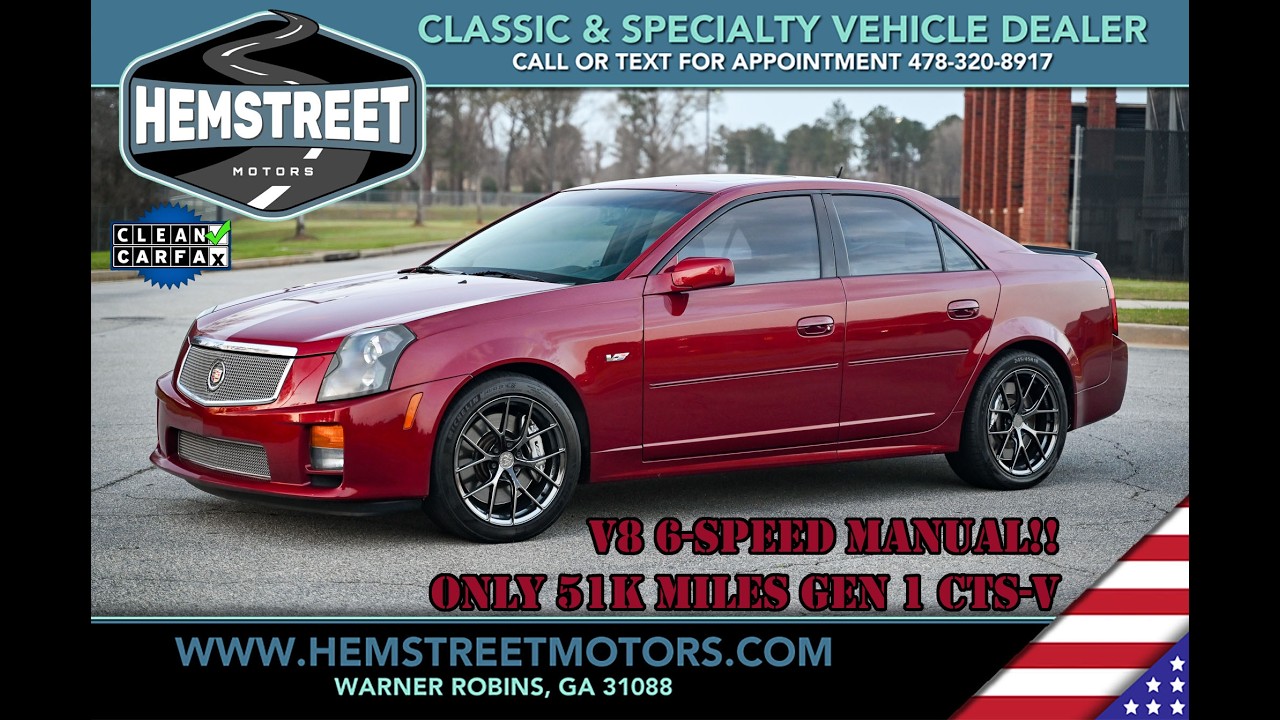 2005 Cadillac CTS-V LS6 V8 6-speed manual w/ only 51k miles!! For sale by Hemstreet Motors!