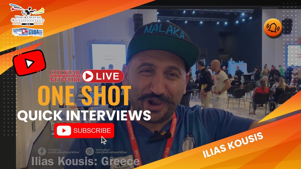 Ilias Kousis from Greece Interview from the IBA World Cocktail Championship!