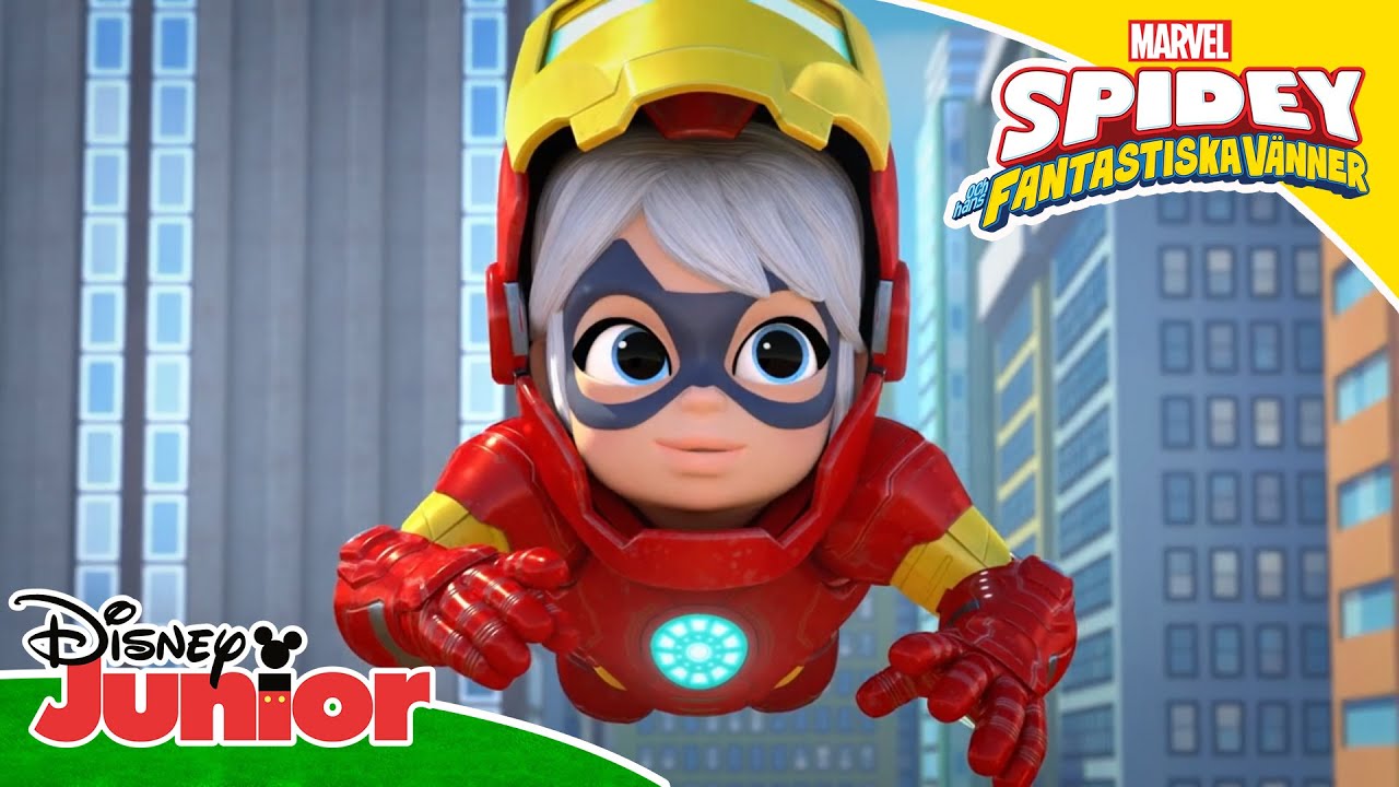 Iron Mans dräkt har blivit stulen | Spidey och hans fantastiska vänner | Disney Junior Sverige