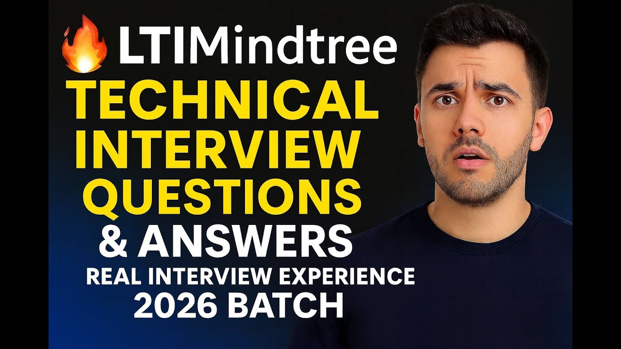 LTIMindtree Technical Interview Questions & Answers  Real Interview Experience 2026 Batch updates.
