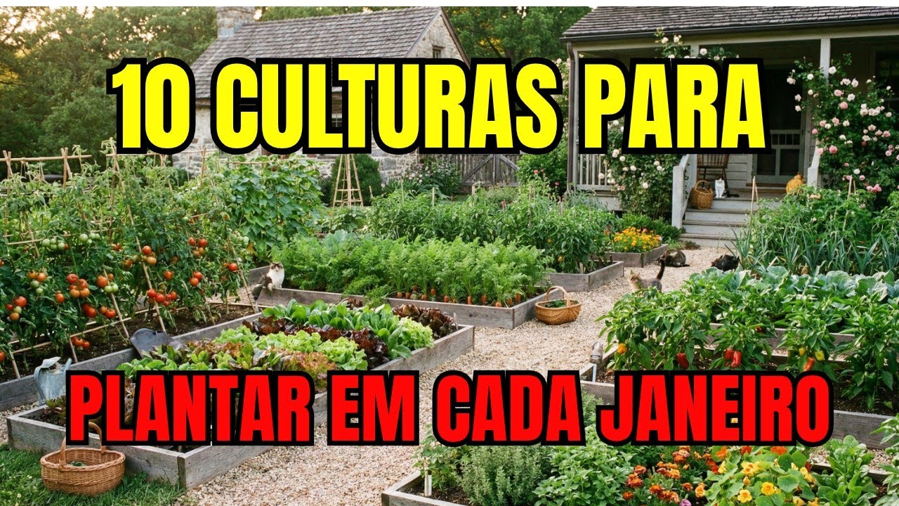 12 Alimentos para Plantar em Janeiro para Garantir Alimentação do ano todo