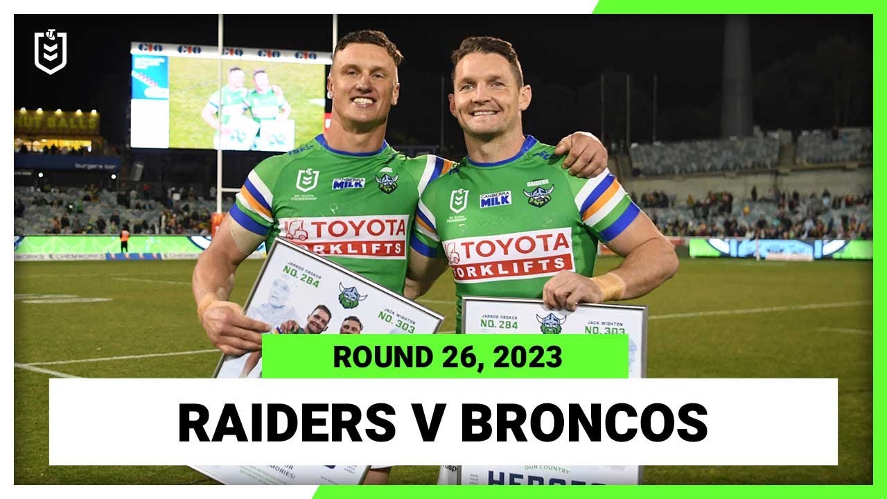 NRL Highlights | Canberra Raiders v Brisbane Broncos | NRL Round 26 | Full Match Replay