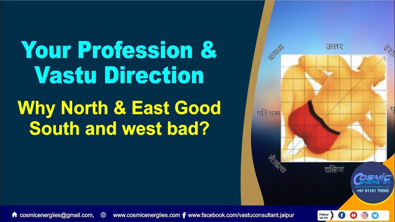 Your Profession & Vastu Direction!!!  Why North & East Good South and west bad?