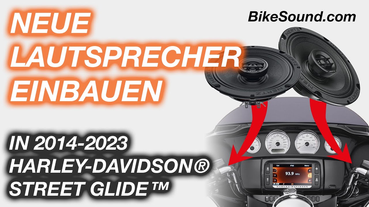 So baust du neue Fairing Lautsprecher ein 🔊 in H-D® Street Glide™ ab 2014 🎵 | maxxcount BikeSound
