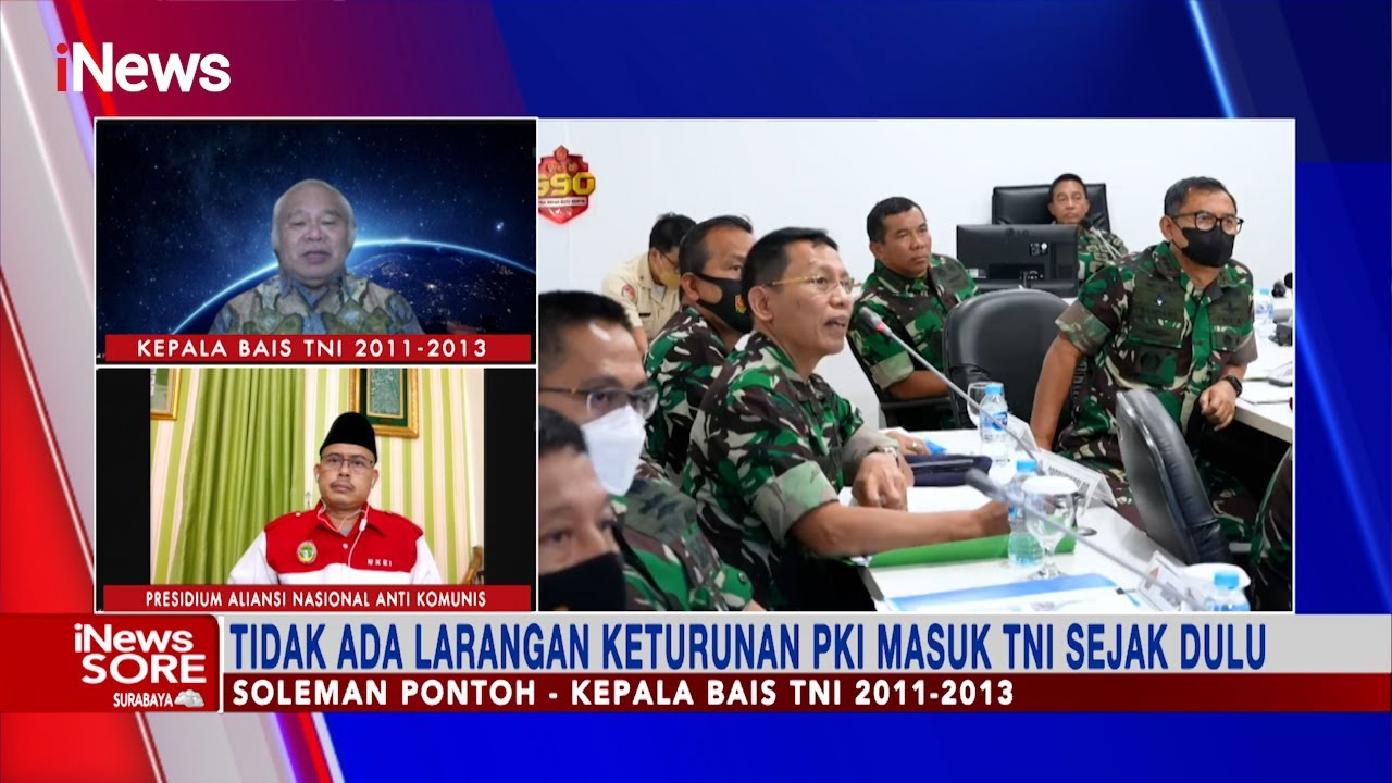 Pro-Kontra Keturunan PKI Daftar TNI #iNewsSore 02/04