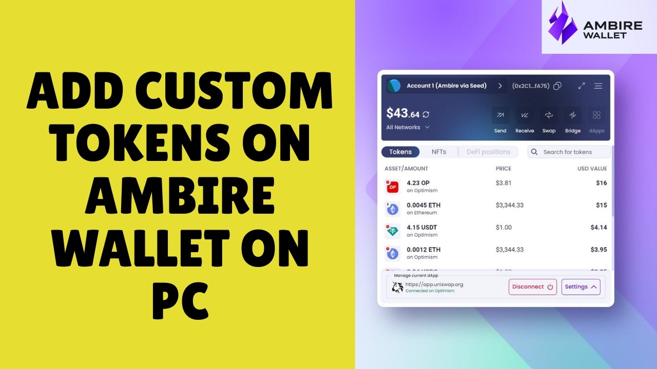 How to Add Custom Tokens on Ambire Wallet on PC 2026?