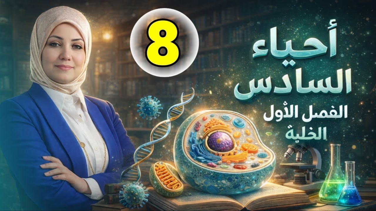 احياء السادس العلمي / الفصل الاول الخلية تركيب النواة محاضرة 8