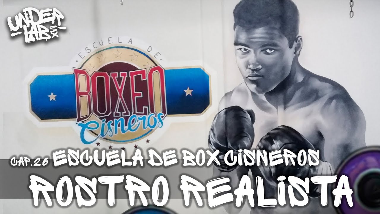 Como pintar ROSTROS en graffiti FÁCIL Y RÁPIDO  - Escuela de Boxeo Cisneros - Underlab Mx- Cap. 26