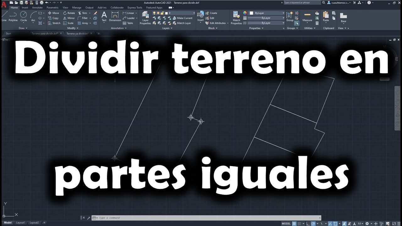 [QGIS+AutoCAD] Dividir un polígono en partes iguales