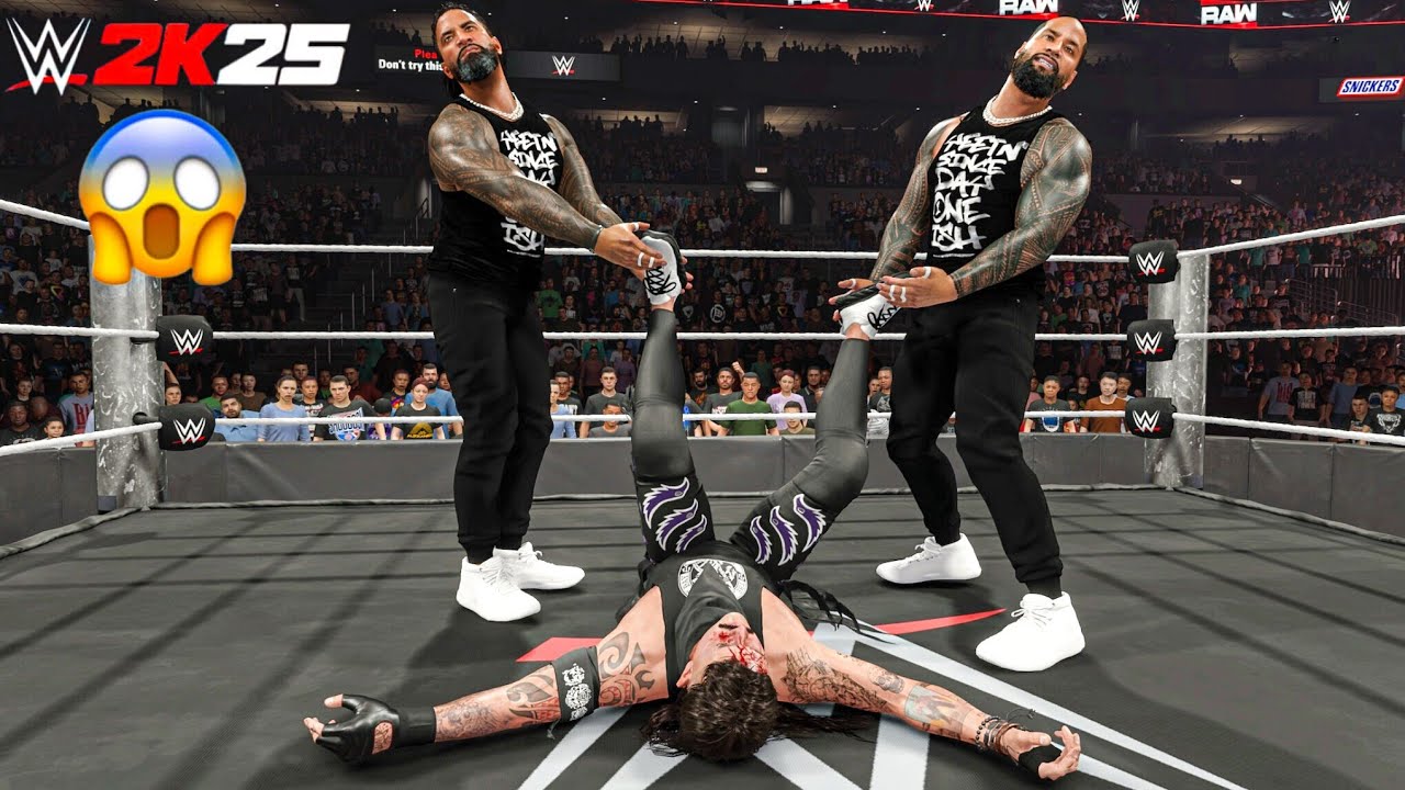 WWE 2K25 - Джей Усо и Джимми Усо против Доминика Мистерио на Monday Night Raw | Геймплей