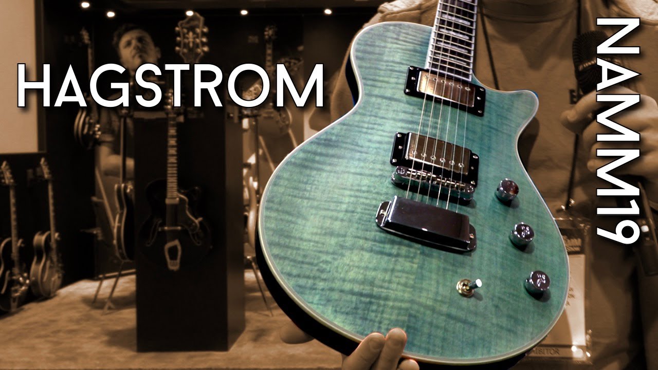 Hagström's wide range of axes at NAMM