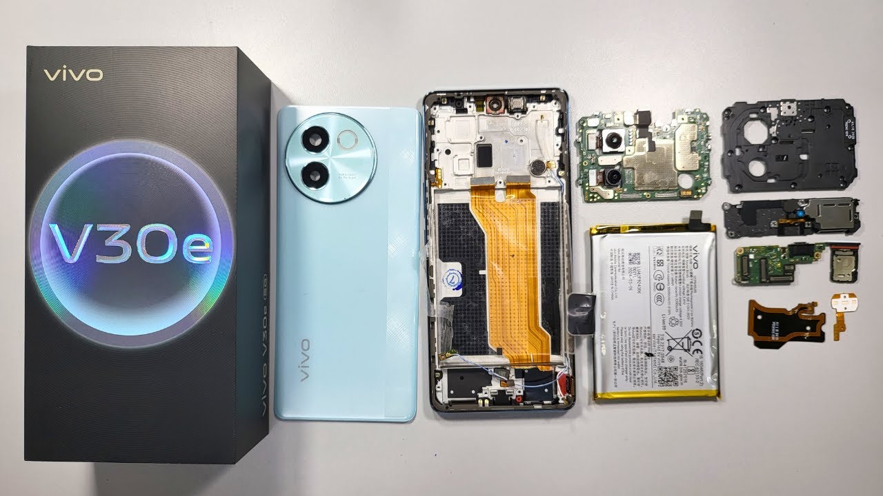 VIVO V30E 5G TEARDOWN & DISASSEMBLY || open box, no detail information !!!