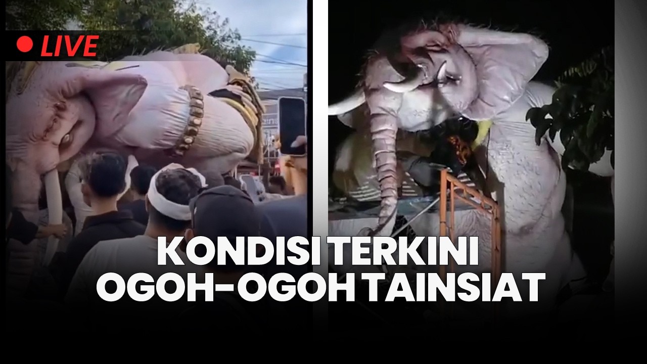 🔴 Ogoh-Ogoh Gajah Tainsiat Masih Terkendala, Warga Setia Menanti di Catur Muka Denpasar?